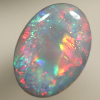 SOLID SEMI BLACK OPAL Beautiful Flame pattern, fire red and blue. SEE VIDEO 